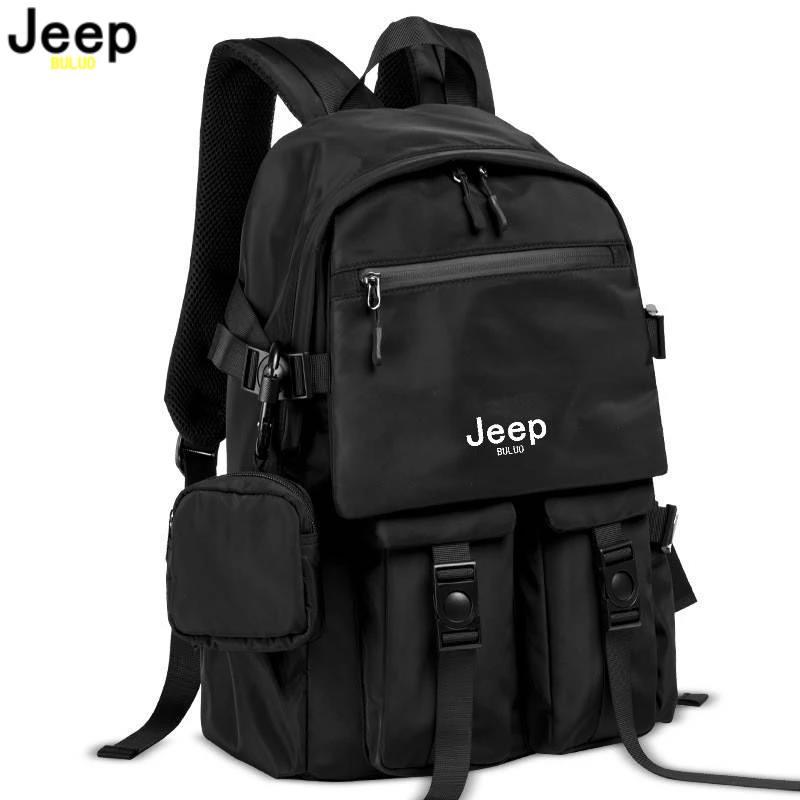 Jeep buluo 品牌男士雙肩背包休閒徒步旅行背包戶外運動書包高品質旅行筆記本電腦防盜-20903