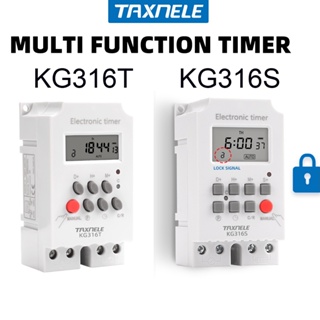 Kg316s kg316t 7 天每週數字電子照明定時器可編程時間開關繼電器間隔 1 秒高負載 25A AC 220V
