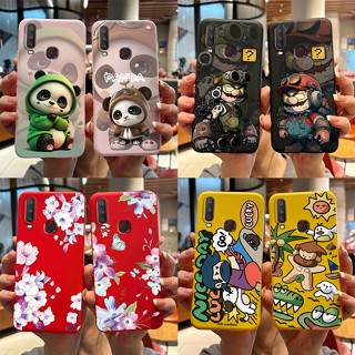 Vivo Y12 Y15 Y17 1902 1904 1940 手機殼可愛貓透明軟殼適用於 VIVOY12 矽膠 TPU