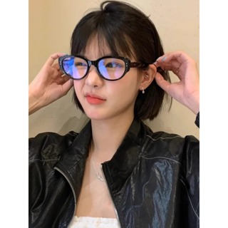 復古黑框貓眼眼鏡女視可配有度數高級感素顏神器眼鏡框架韓版潮