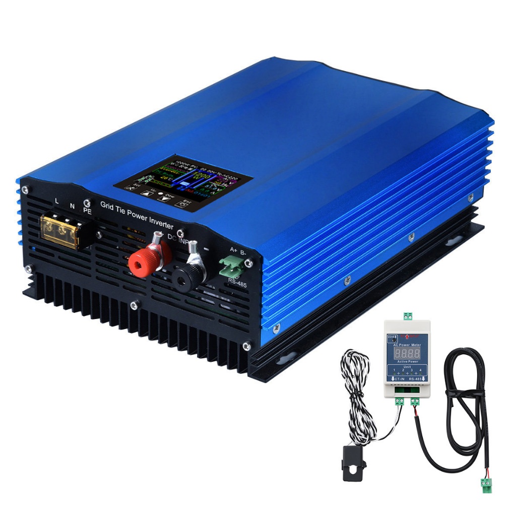Y&amp;H 1200W並網逆變器電源限制器液晶顯示器DC55-90V太陽能輸入AC230V純正弦波輸出
