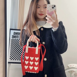 韓系手機包 甜美可愛 針織 迷你手機包 鑰匙包 手提包 手拎包 斜背包 女包 斜挎手機包 手袋 針織零錢包 可愛手機包