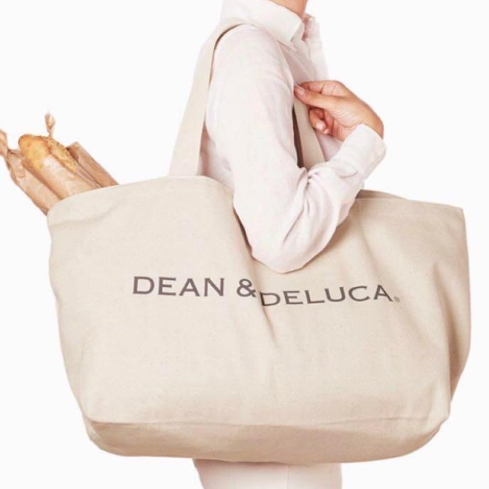 新款經典DEAN&amp;DELUCA帆布袋超市大容量環保購物袋單肩手提袋DD帆布包女包