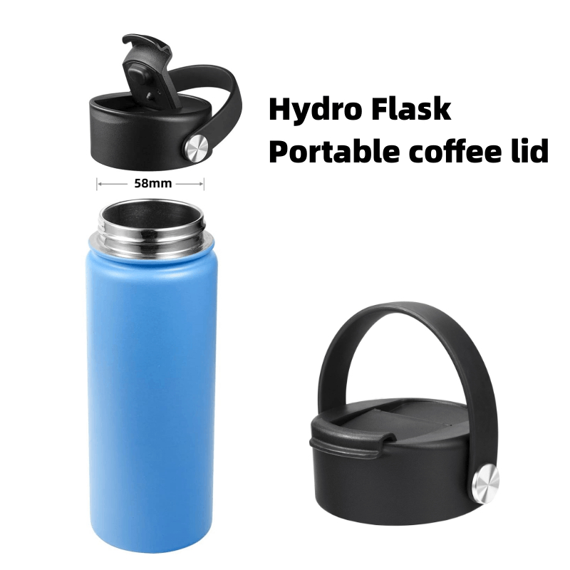 Hydro Flask Wide Mouth 32 40 盎司翻蓋,帶柔性手柄,替換咖啡蓋,兼容 Hydroflask、