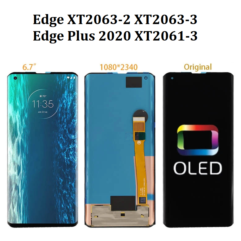 原裝 AMOLED 適用於 Moto Edge/Edge Plus 4G/5G XT2201-4 LCD 顯示屏,帶觸摸