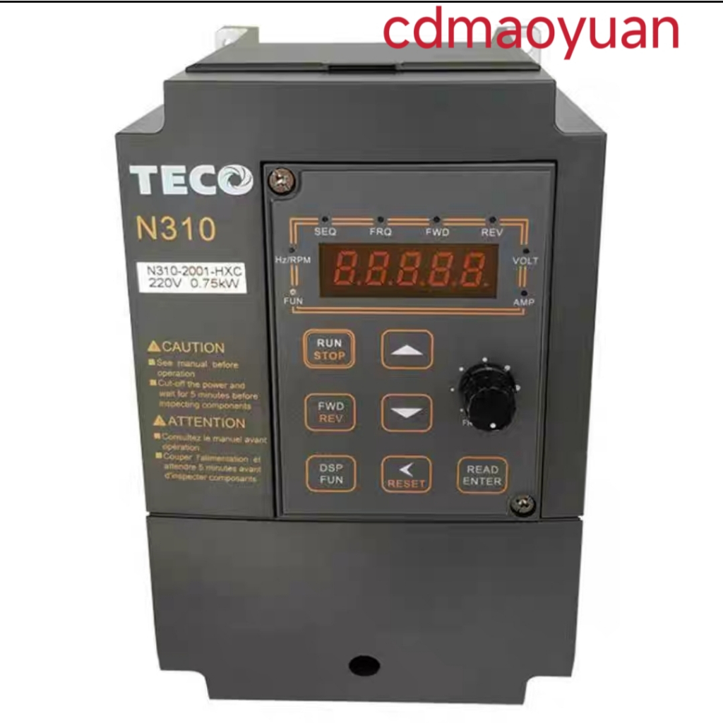 TECO東元變頻器N310-20P5-2001-2002-HXC交流220V0.4/0.75/1.5KW臺安