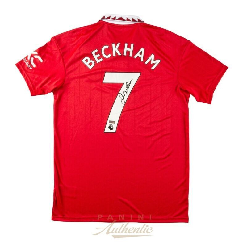 貝克漢姆親筆簽名的曼聯2022-23賽季球衣