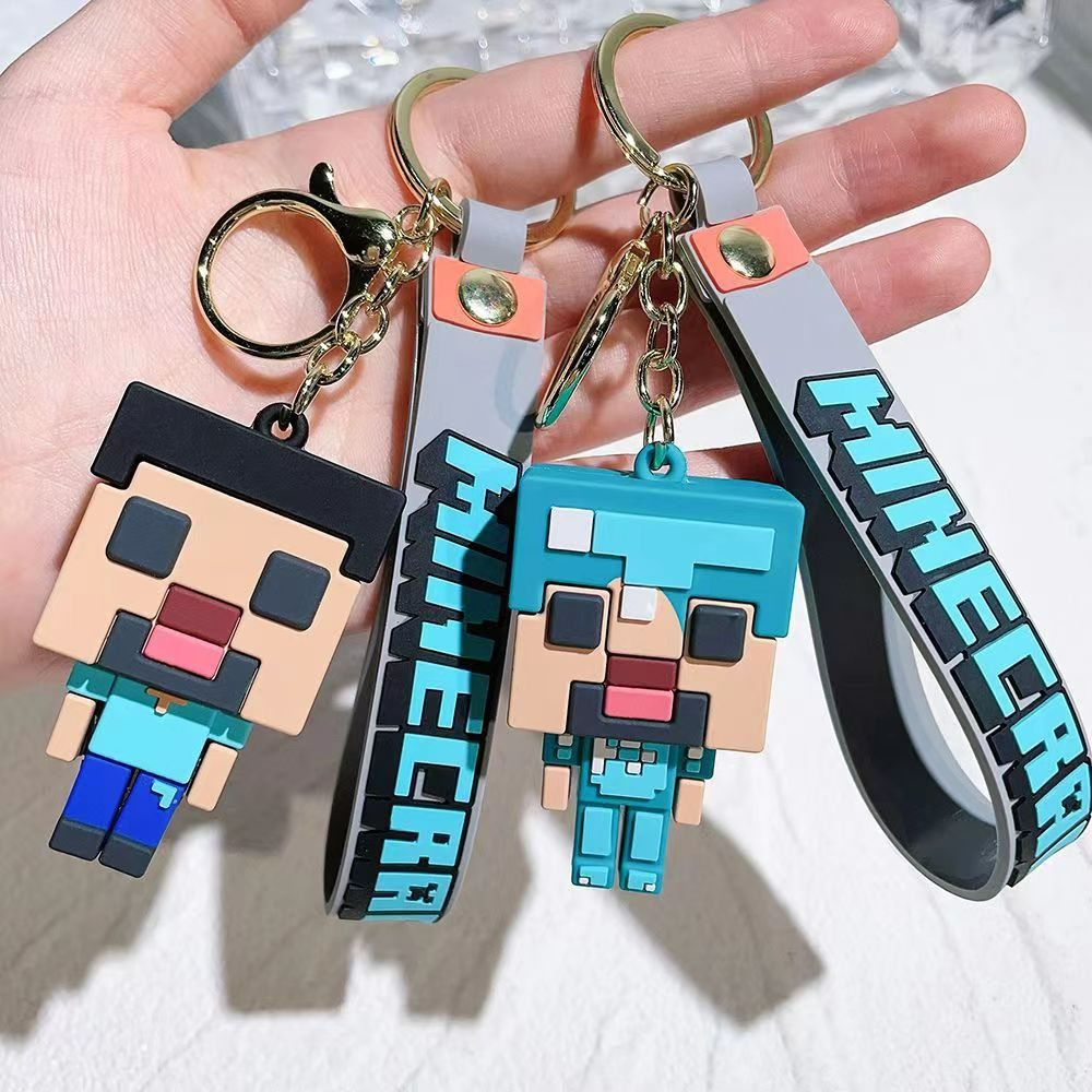 新款創意我的世界3D沙盒遊戲 鑰匙圈 吊飾 鑰匙扣Minecraft情侶鑰匙扣包包吊飾 生日禮物 包包書包吊飾 小禮物