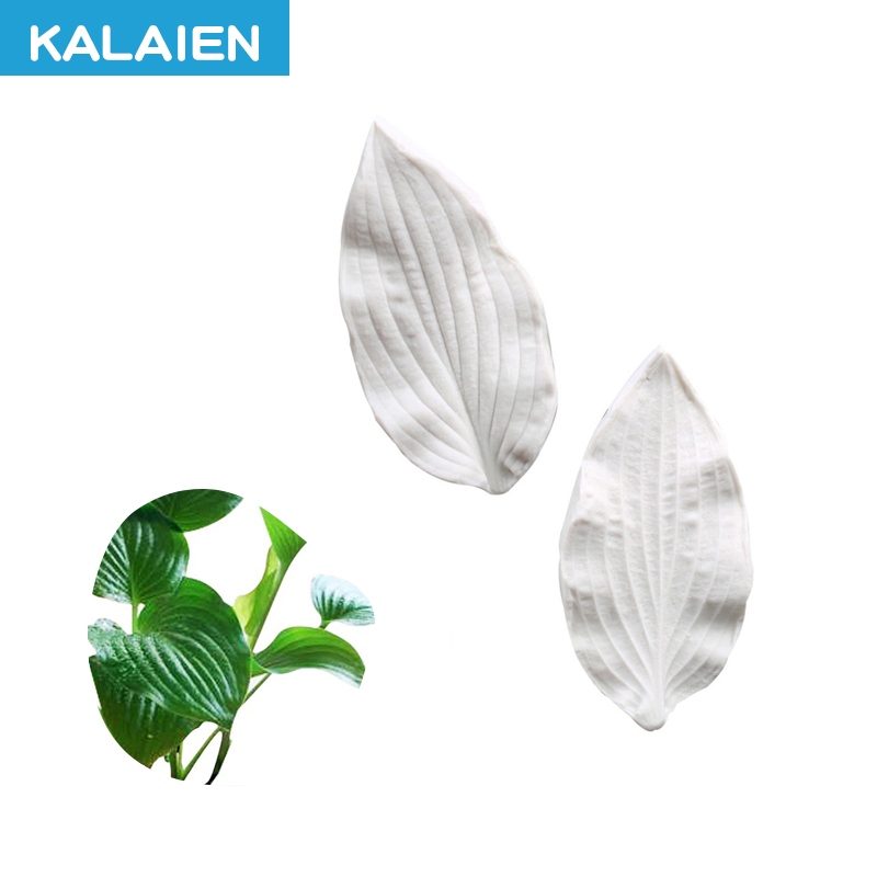 KALAIEN DIY香蘭百合花葉翻糖糖霜模具矽膠模具套裝創意蛋糕裝飾可食用適用翻糖蛋糕矽膠紋模具