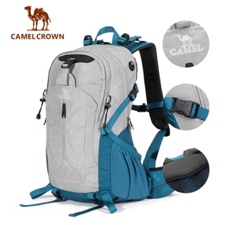 CAMEL CROWN 登山包 40L戶外背包男女旅行輕便大容量防水背包