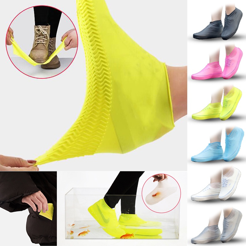 雨鞋套可重複使用防水防滑戶外矽膠防雨鞋套防沙防雪