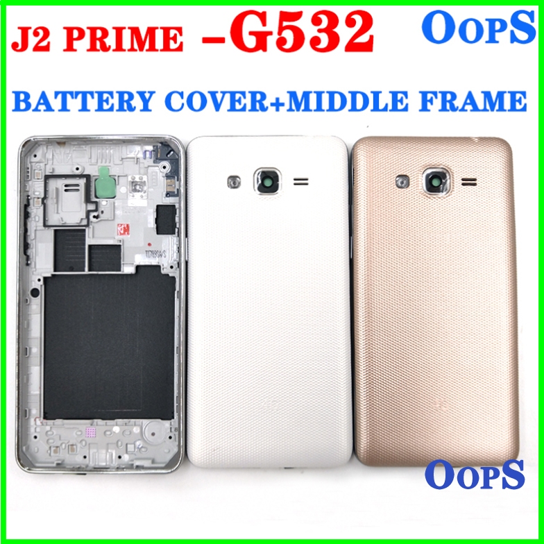 SAMSUNG G532 電池後殼中框適用於三星 Galaxy J2 Prime G532 雙卡 2 SIM 外殼中板蓋