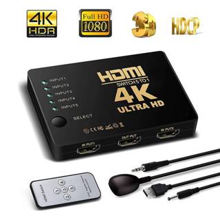 4k x 2K 3 端口 5 端口 3X1 5x1 HDMI 切換器切換器選擇器分配器集線器紅外遙控器用於高清