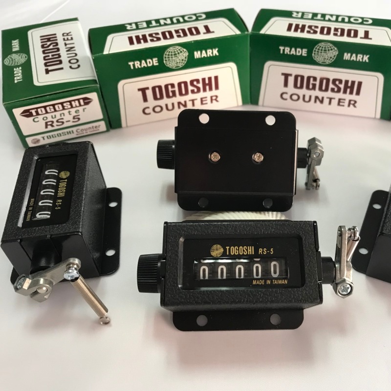 台灣togoshi 5位槓桿計數器RS-5 5位自動機械復位手動槓桿計數器準確計數