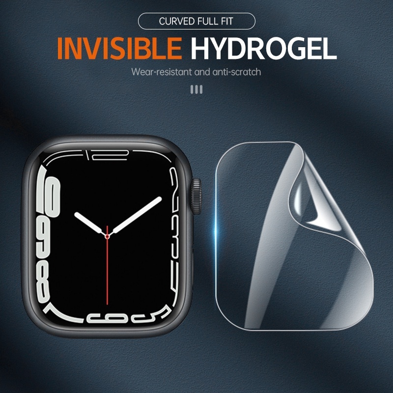防水防塵鋼化膜apple Watch透明全屏水凝膠膜適用於49 45 44 41 40mm