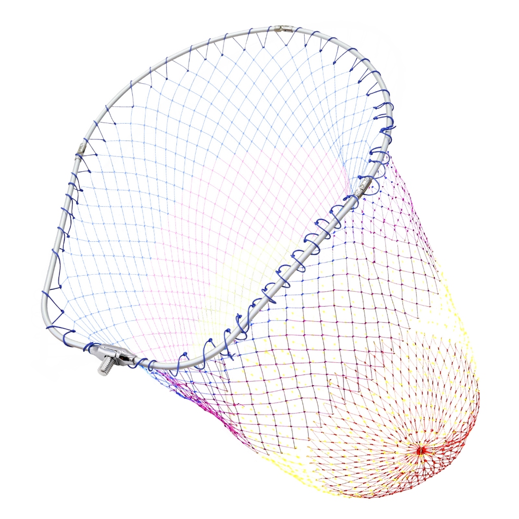 KOMCLUE漁網頭鋁合金可摺疊延伸框架尼龍浸網1/2英制螺紋漁網釣魚設備配件
