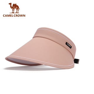 CAMEL CROWN駱駝 空頂遮陽帽 防曬防紫外線大帽簷貝殼太陽帽