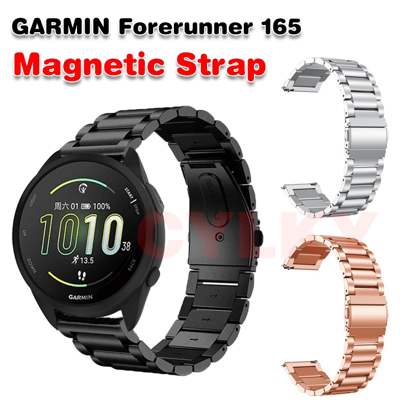 適用於 Garmin Forerunner 165 錶帶金屬替代替換錶帶