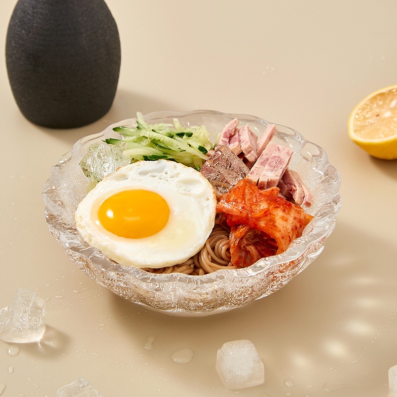 冷麵冰碗模具涼菜冰碗鹽雕大冰雕碗模具刺身冰雕模具涼菜造型冰塊碗。