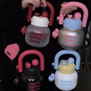【COCO家居】 大肚雙飲水杯 噸噸桶 大容量水杯 手提水壺 太空杯 吸管杯子 環保杯