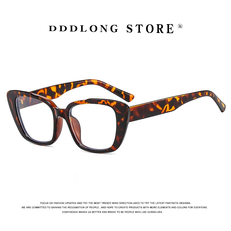 Dddlong 防藍光貓眼眼鏡處方眼鏡框男士女士光學鏡片可更換眼鏡 D425