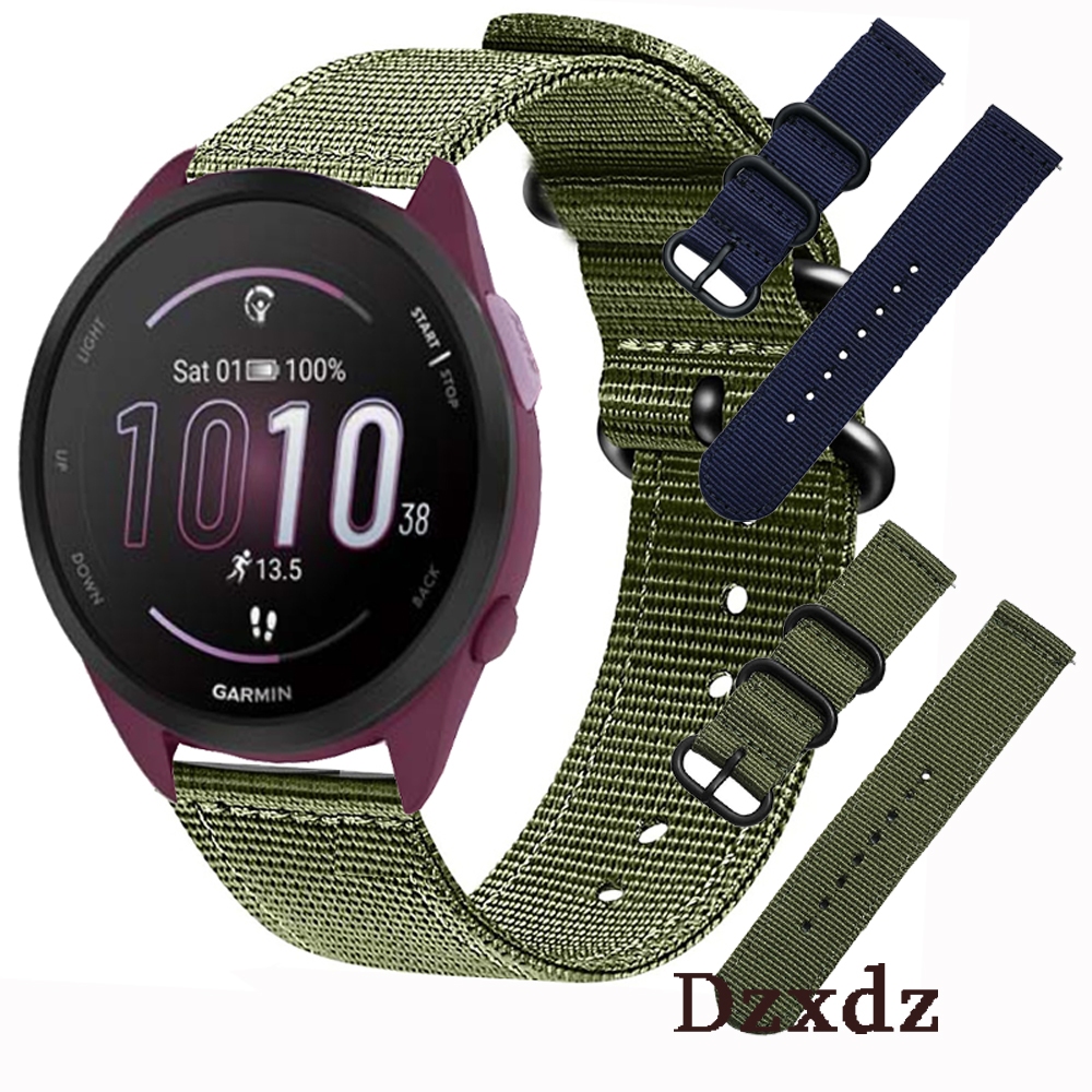 Garmin Forerunner 165 錶帶 尼龍 腕帶 錶鏈 佳明Forerunner 165 245 645