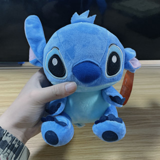 17 釐米迪士尼卡通藍色粉色縫線毛絨公仔動漫玩具 Lilo and Stitch Stich 毛絨填充玩具兒童聖誕禮物