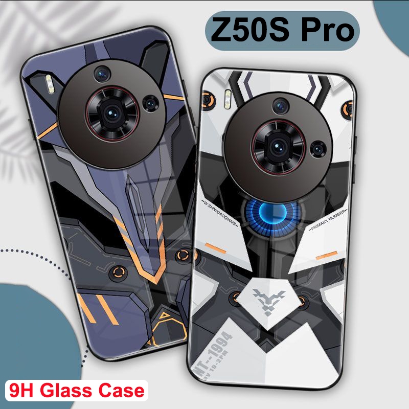 NUBIA 努比亞 Z50S Pro 玻璃外殼努比亞 Z50SPro 鋼化玻璃硬殼努比亞 Z 50S Pro 後蓋鋼化玻
