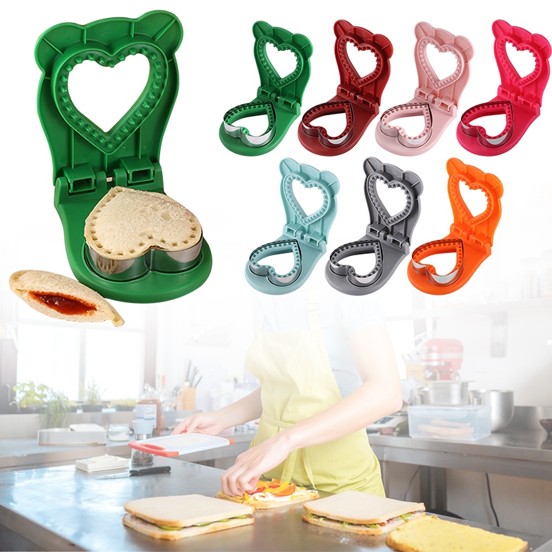 三明治模具麵包刀封口機愛心形狀diy麵包吐司壓切工具