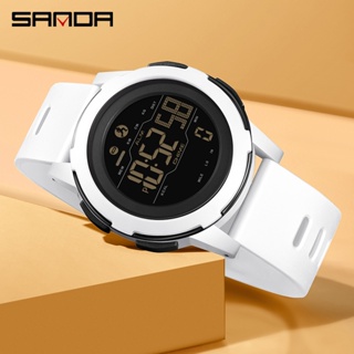 Sanda 2189 -2 頂級品牌男士手錶健身跑步運動計步器卡路里 50M 防水 LED 數字手錶軍用手錶 2024