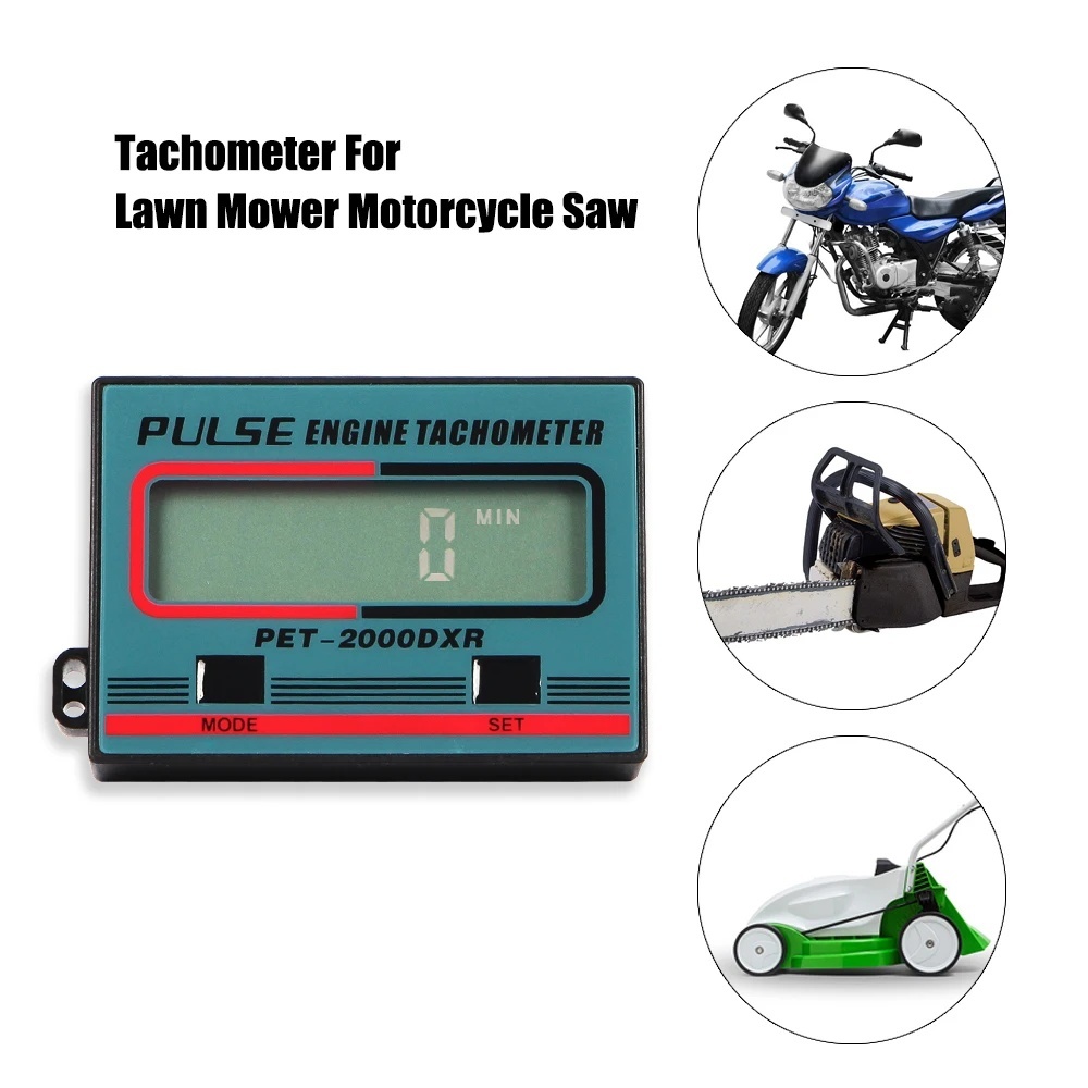 摩托車轉速表 100-30000 RPM 儀表數字轉速表適用於 ATV 割草機 2/4 衝程發動機火花塞配件