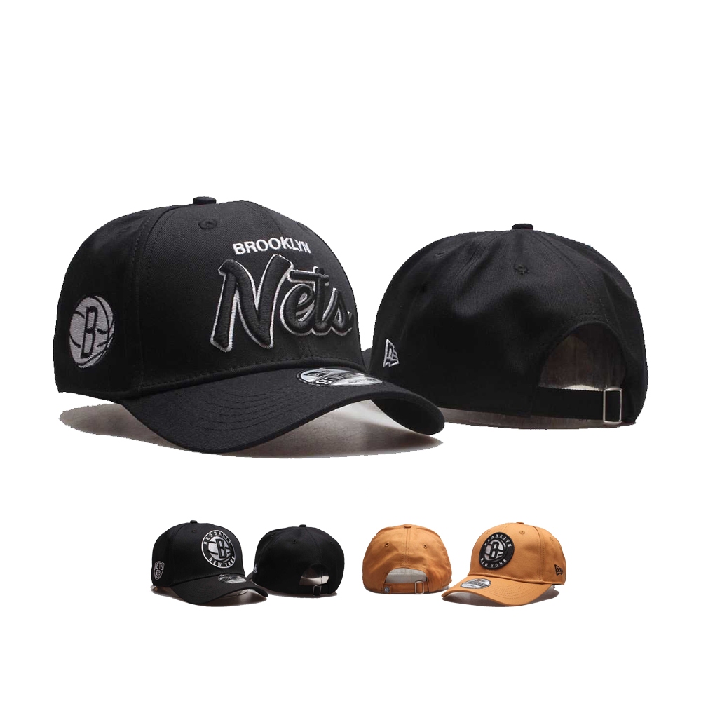 NBA 籃球帽 籃網 Brooklyn Nets 彎帽 棒球帽 男女通用 潮帽 嘻哈帽 時尚潮帽