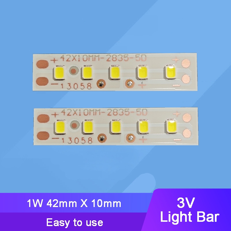 10件 42mm 3V 1W LED 燈條, 用於 家居裝飾 戶外燈