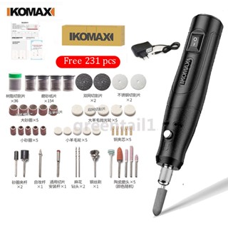 Komax 231 件迷你鑽頭旋轉工具和 Dremel 研磨、雕刻、拋光工具套裝磨頭拋光工具套裝包括機器