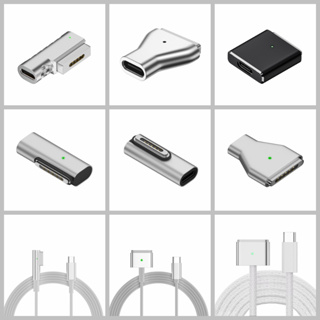 USB Type-C母轉Mag Safe1/2/3公轉接頭65W/100W/140W轉接線適用於蘋果MacBook Ai