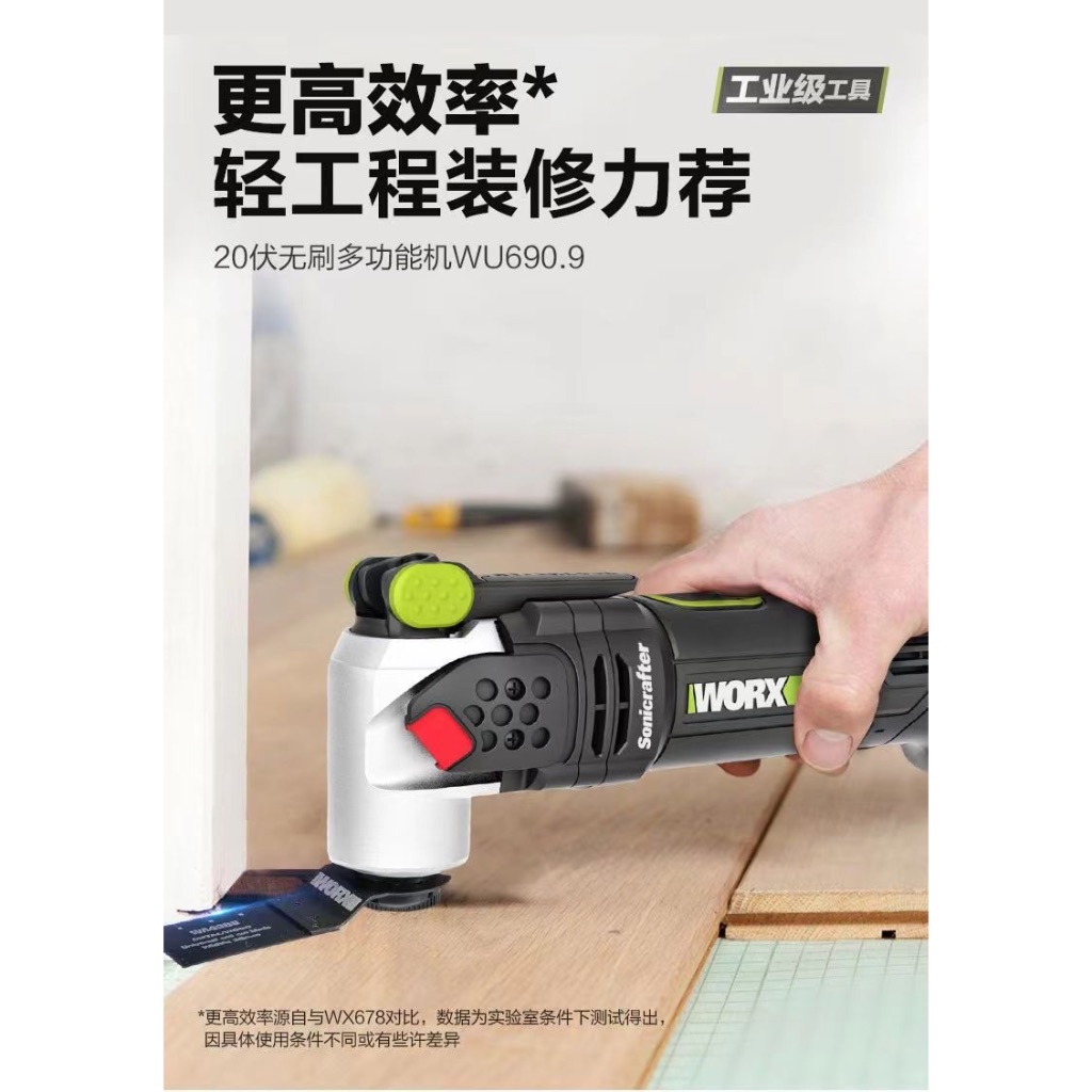 WORX 威克士WU690無刷鋰電萬用寶多功能工業級電動工具,裸機無電池和充電器。全新現貨。