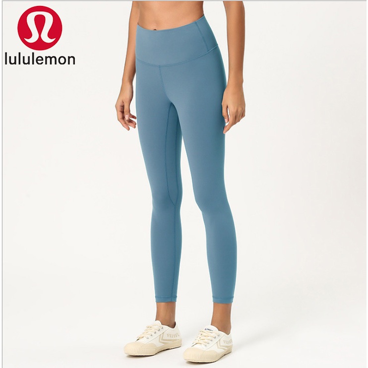 Lululemon歐美瑜伽褲女瑜伽七分褲高腰口袋運動瑜伽褲女lulu原廠特價