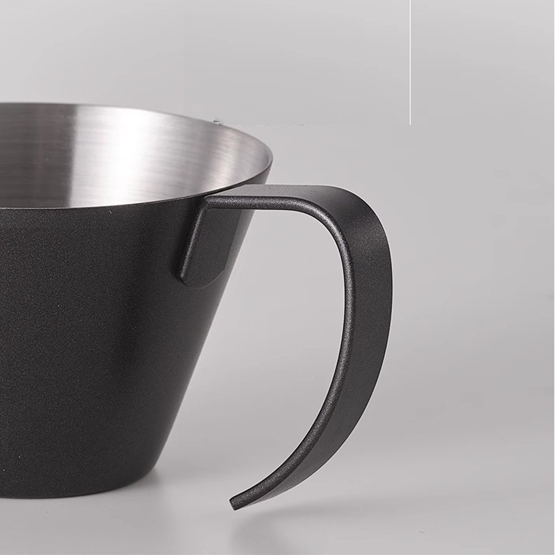 304不鏽鋼萃取杯意式咖啡機接液杯量杯帶刻度盎司杯濃縮杯小奶盅金屬量杯espresso意式濃縮咖啡盎司杯
