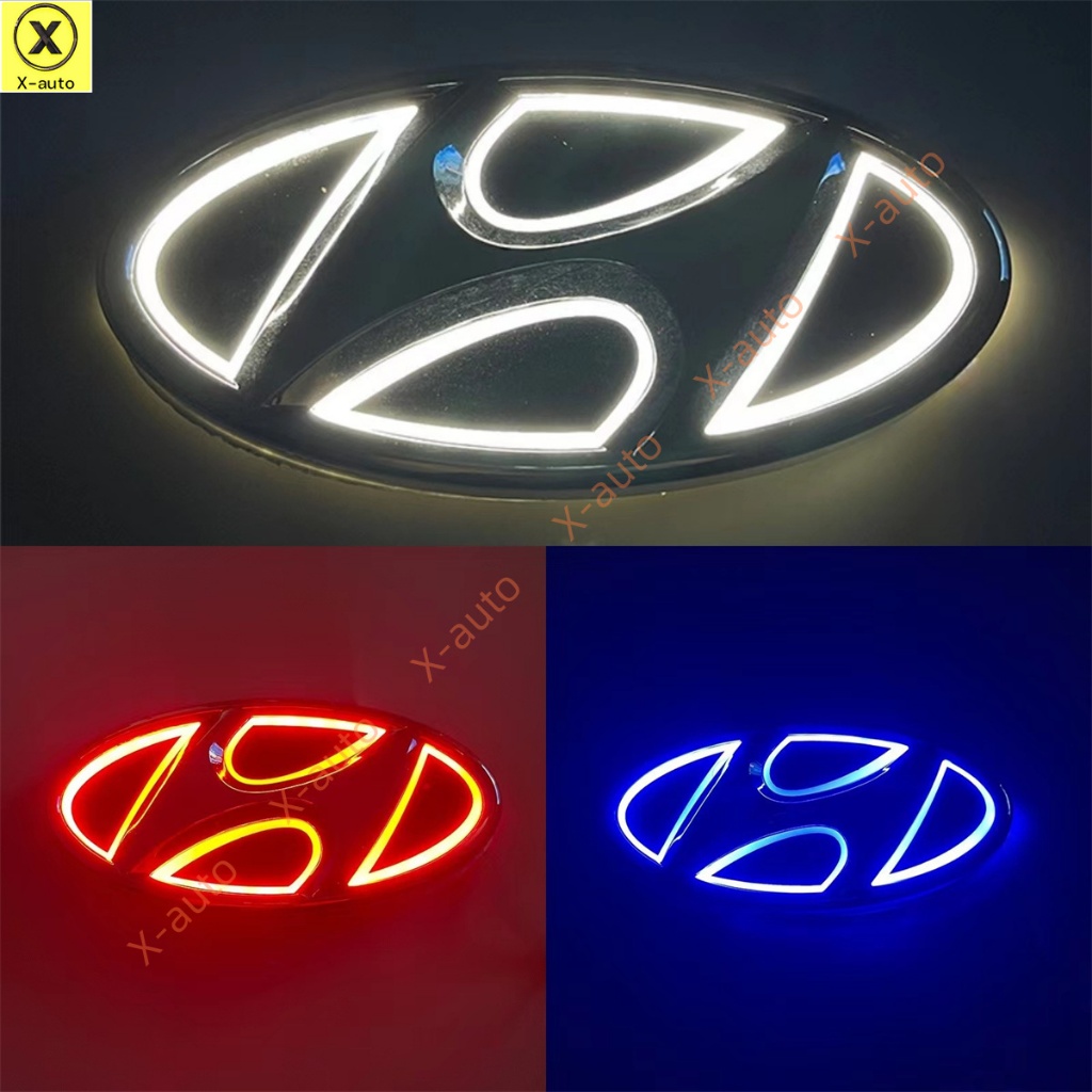 HYUNDAI 現代 5D 汽車 LED 標誌標誌徽章燈 - 適合前或後 - 更換原始標誌 - 適合現代 IX35、I3