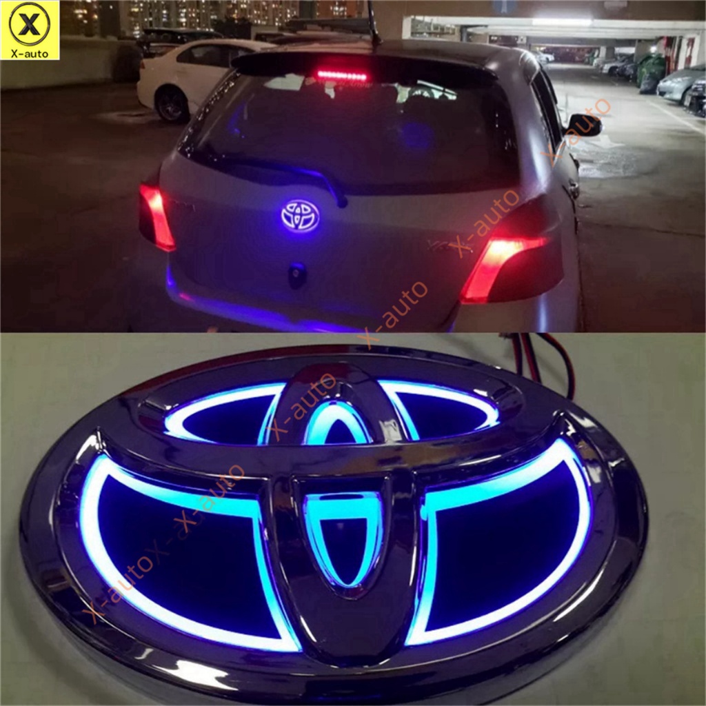 豐田 5D 汽車 LED 標誌標誌徽章燈 - 適合前或後 - 替換原始標誌 - 適合 RAV4 REIZ PRADO C