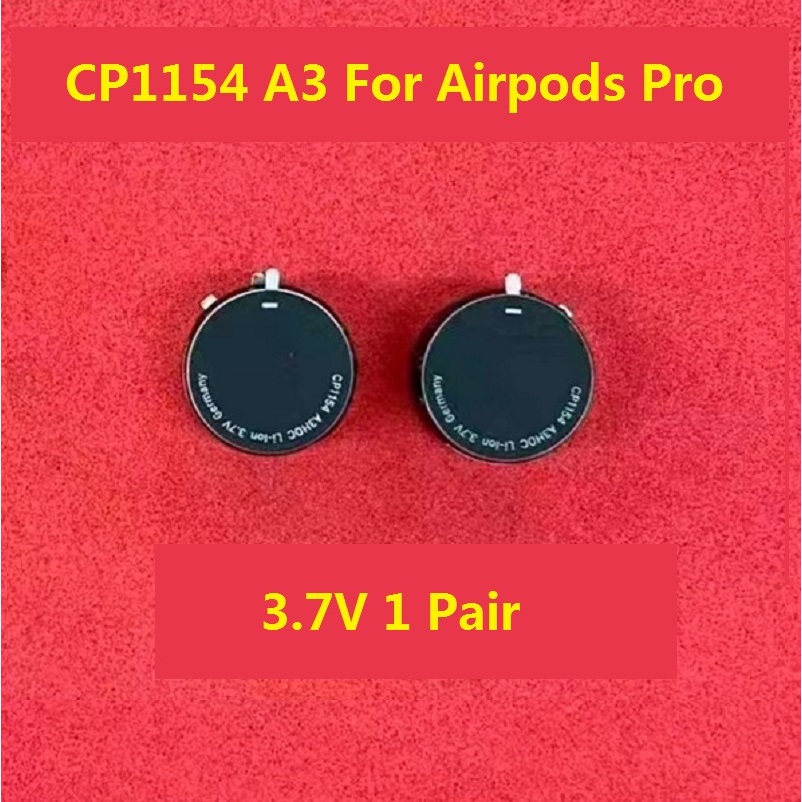 原裝全新 3.7V CP1154 A3 電池適用於 Airpods Pro 耳機鈕扣電池藍牙入耳式無線耳機電池