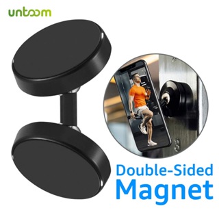 Untoom 雙磁性手機支架適用於健身房廚房雙面強力磁鐵手機支架適用於 iPhone 12 13 14 SAMSUNG
