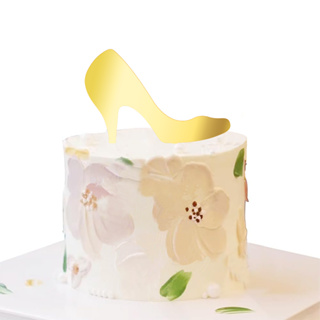 高跟鞋蛋糕裝飾亞克力生日女王派對蛋糕裝飾