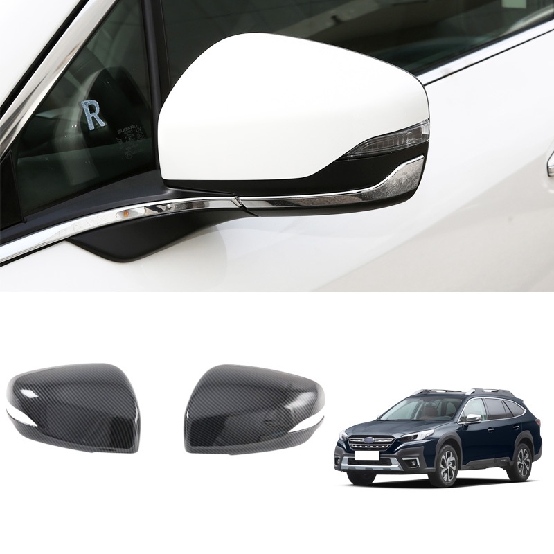 汽車配件 For Subaru Outback 斯巴魯傲虎 2021-2024 倒車鏡 ABS 後視鏡罩外飾保護配件
