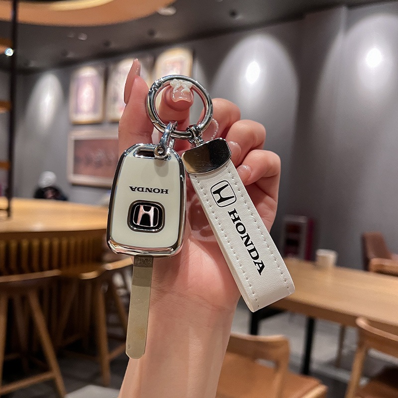 HONDA 【現貨】本田汽車鑰匙套適用於 Accord CIVIC CRV JAZZ HR-V 2014-2019 TP