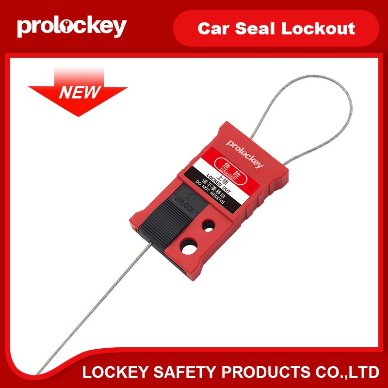 【Prolockey/洛科】貝迪型可調整鋼纜安全鎖絕緣萬用纜繩閥門鎖設備能量隔離上鎖掛牌