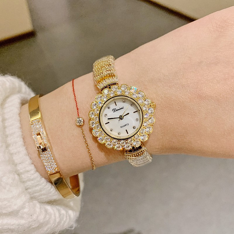 Dimini品牌滿天星鑽手鍊女錶全鑽韓國女錶氣質時尚手錶