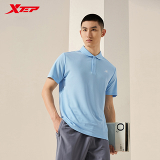 【特步 xtep】運動生活系列 | 男子吸溼速乾短袖POLO衫 夏季新款透氣舒適翻領商務運動上衣