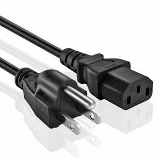 3 爪交流電源線電纜美國插頭適用於筆記本電腦適配器適用於 PC 臺式機顯示器列印機