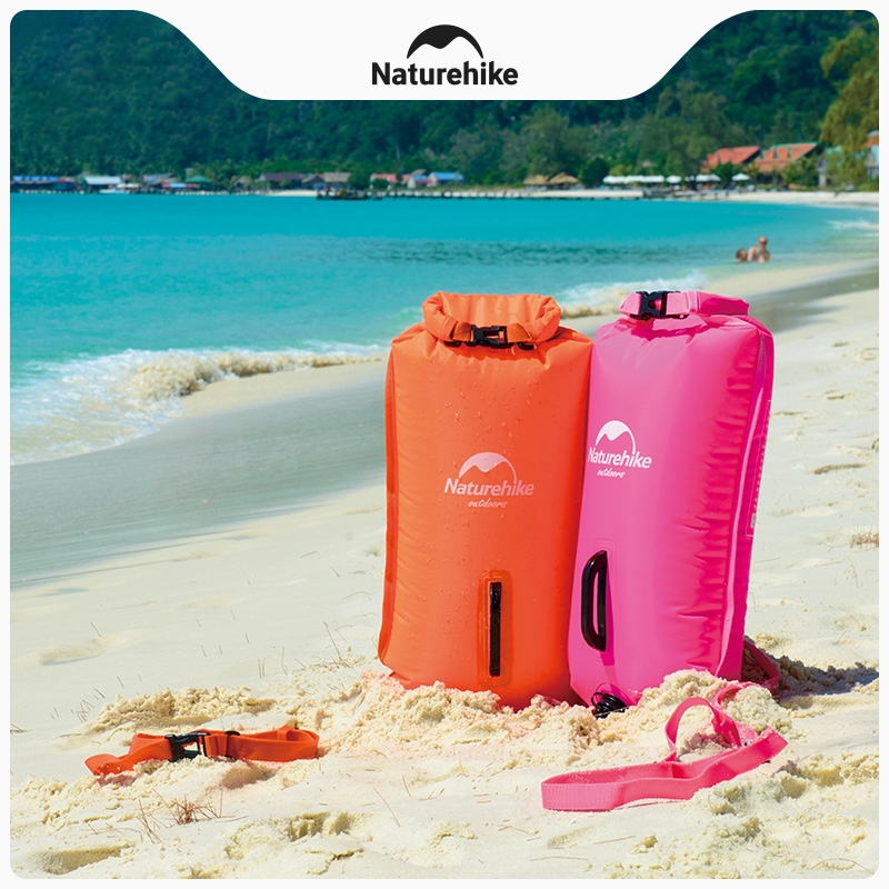 Camping＆Hiking Naturehike挪客遊泳雙氣囊充氣防水袋包 海邊浮潛沙灘漂流袋浮漂